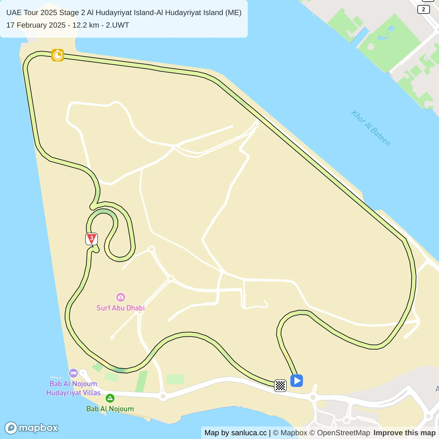 map of the route
